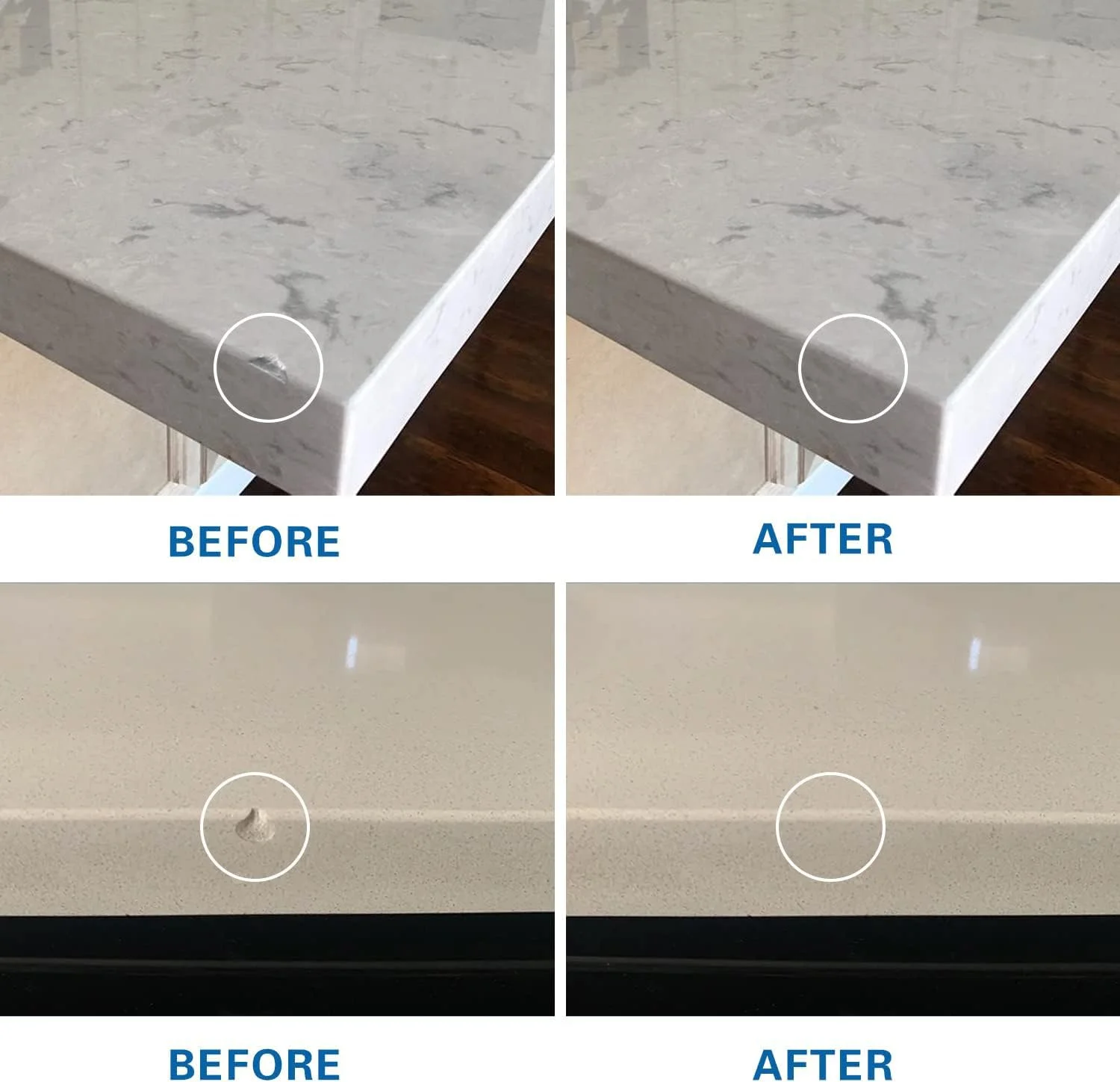 Repairing Chips and Cracks in Porcelain Countertops